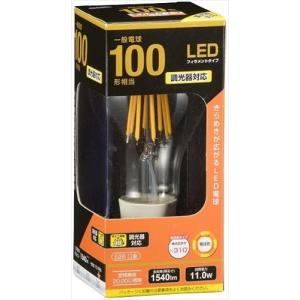 オーム電機  LED電球 フィラメント  一般電球  LDA10L／D C6 E26 100形相当 調光器対応 電球色｜beisiadenki