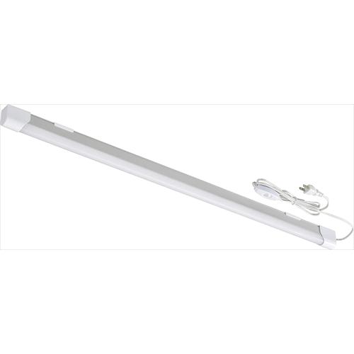 オーム電機 LEDエコスリムチューブライト コンセントタイプ 20W 昼光色 LT−NLET20D−...