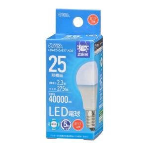 LED電球小形E17 25形相当 昼光色 オーム LDA2D-G-E17 AG6｜beisiadenki