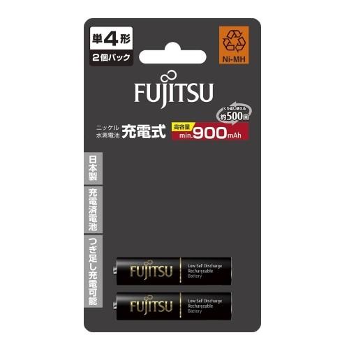 富士通 FUJITSU ニッケル水素電池 高容量タイプ 単4形 1.2V 2個パック 日本製 HR-...