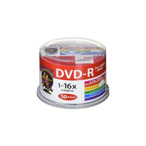 HIDISC CPRM対応 録画用DVD-R 16倍速対応 50枚 ワイド印刷対応 磁気研究所 HD...