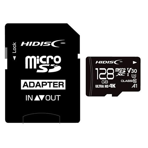 HIDISC 超高速microSDXCカード 128GB CLASS10 UHS-I Speed c...