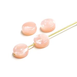 【1個入り】貫通穴!約6mmピンクJadeカラ...の詳細画像2