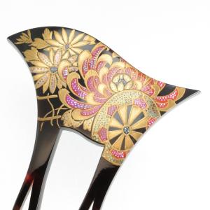 本鼈甲かんざし べっ甲＆あこや真珠 髪飾り 和装小物 簪 プレゼント