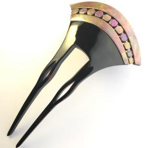 本鼈甲かんざし べっ甲＆あこや真珠 髪飾り 和装小物 簪 プレゼント