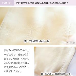 TAKEFU 竹布 マスク ガーゼ うるおいマ...の詳細画像5