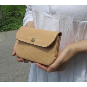 アコーディオン/ジャバラのヌメ革長財布/大きな財布/ハンドメイド財布