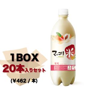 麹醇堂 米マッコリモモ 750ml(1BOX 20本入りセット)