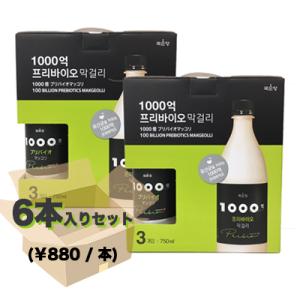 麹醇堂 1000億プリバイオマッコリ 750ml(6本入りセット)