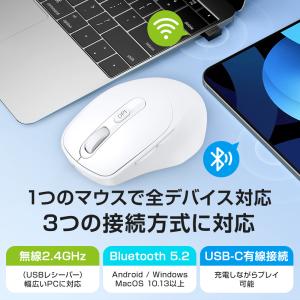 マウス ワイヤレスマウス 無線 Bluetoo...の詳細画像3