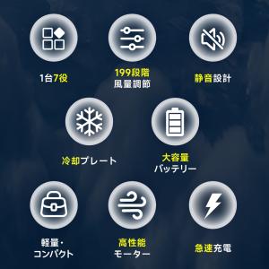「1台7役」 ハンディファン クリップファン ...の詳細画像3