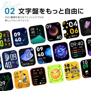 スマートウォッチ 2.0インチ大画面 Blue...の詳細画像5