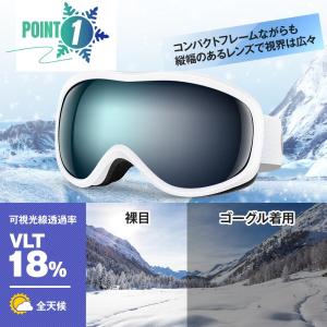 スキー ゴーグル スキーゴーグル ダブルレンズ...の詳細画像5