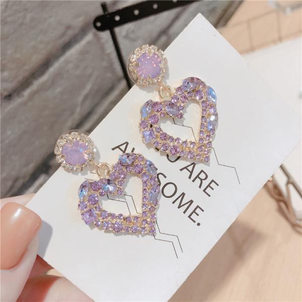 ピアス　レディース　ハート　ピンク　ギフトボックス付き プレゼント