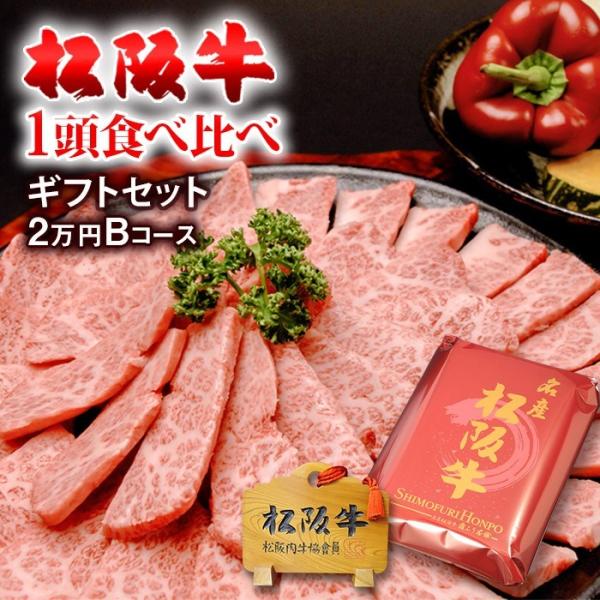 松阪牛 1頭 食べ比べ ギフト 肉 霜降り 赤身 2万円コース B すき焼き ホルモン 送料無料 国...