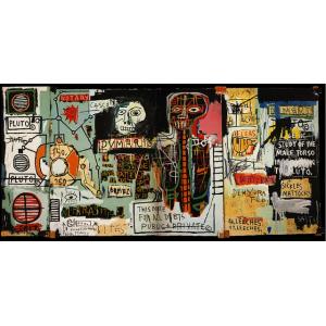 ポスター ジャン ミシェル バスキア Jean-Michel Basquiat 特大ポスター キャンバス生地 アート ポスター 70x140cm｜believe555