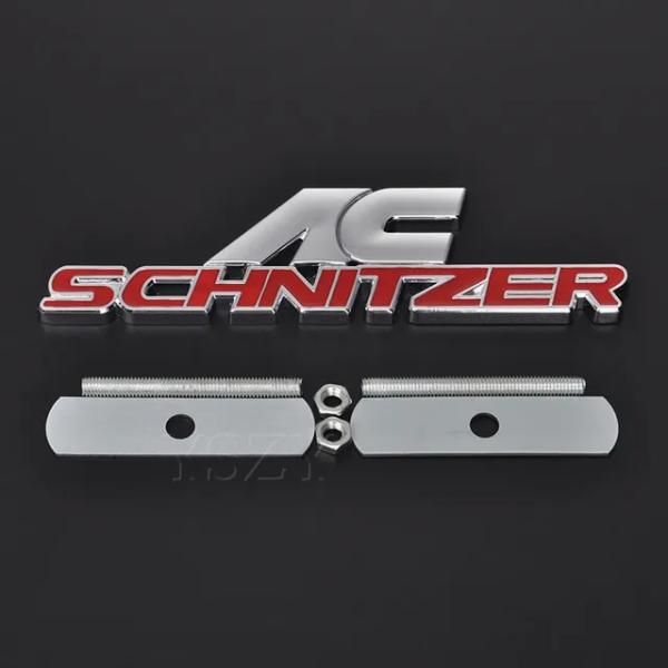 BMW AC SCHNITZER ロゴ キドニーグリル エンブレム バッジ ブラック フロントグリル...