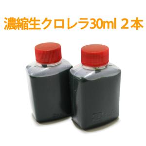 【メール便発送可】濃縮生クロレラ原液 30ml 2本 （合計60ml） 生クロレラ水 グリーンウォーター