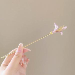 かんざし 簪 フラワー お花 ゴールド ピンク...の詳細画像2