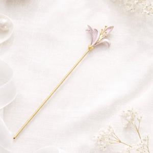 かんざし 簪 フラワー お花 ゴールド ピンク...の詳細画像3