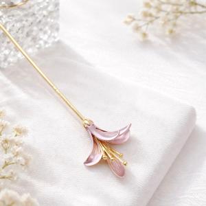 かんざし 簪 フラワー お花 ゴールド ピンク...の詳細画像4