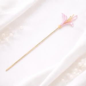 かんざし 簪 フラワー お花 ゴールド ピンク...の詳細画像5