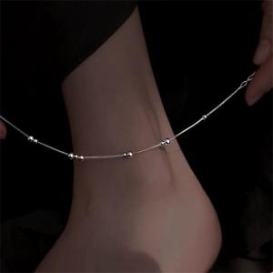 アンクレット シルバー ボール レディースの詳細画像3