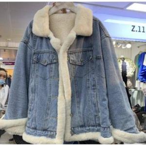 デニムコート ファーコート レディース リバーシブル アウター ショート ジャケット フェイクファー ブルゾン ヒョウ柄 レオパード 暖かい 防寒 ホ