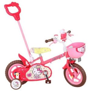 最新入荷人気殺到完成車子供自転車12インチカゴ補助輪付完成車でお届け1261 ハローキティ１２ｄ 幼児車かじきり機構付子供用自転車男の子女の子
