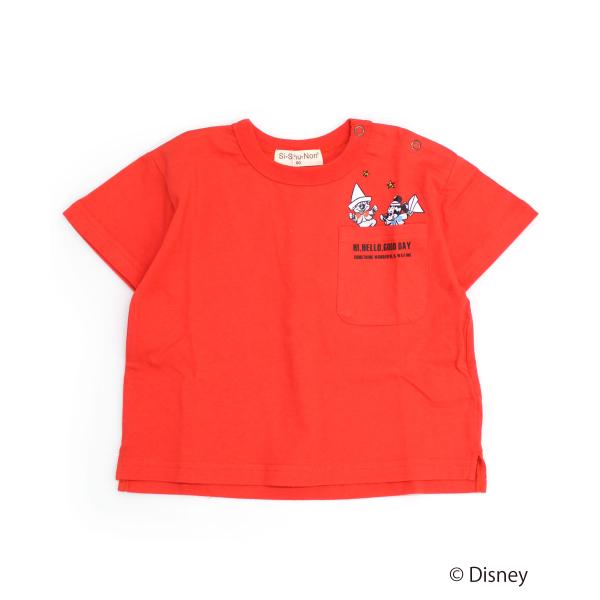 Si・Shu・Non 「ディズニー」ポケTシャツ 「Disney」「ミッキーマウス」 半袖 子供服 ...