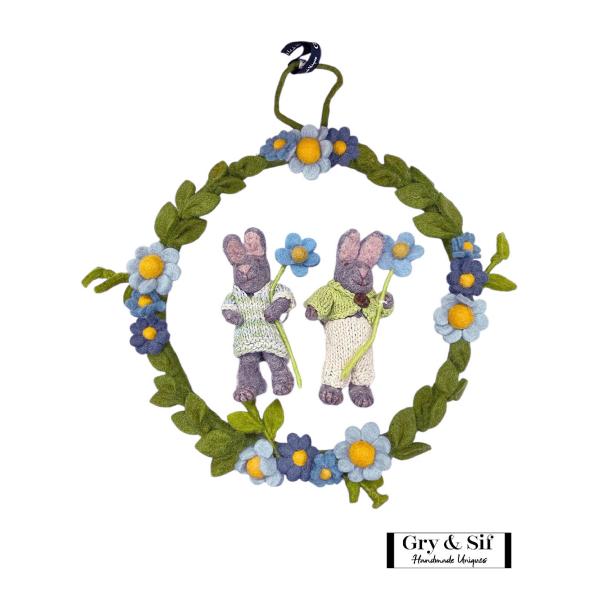 en gry &amp; sif グライアンドシフ 天然素材 ハンドメイド うさぎ アネモネ ラビット マス...