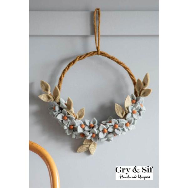 en gry &amp; sif グライアンドシフ ダスティーブルー 天然素材 ハンドメイド インテリア オ...