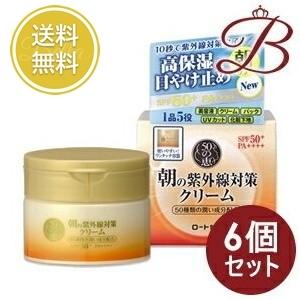 【×6個】ロート製薬 50の恵 朝の紫外線対策クリーム 90g (SPF50+ PA++++)