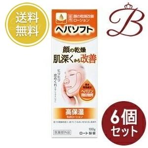 【×6個】ロート製薬 ヘパソフト薬用 顔ローション 100g