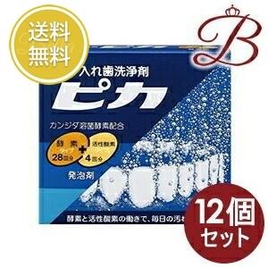【×12個】ロート製薬 入れ歯洗浄剤 ピカ 28錠＋4包
