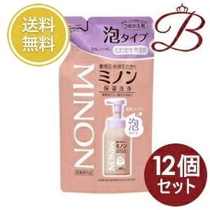 【×12個】ミノン 全身シャンプー 泡タイプ 400mL 詰替え用