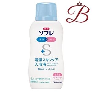 バスクリン 薬用ソフレ 清潔スキンケア入浴液 グリーンフローラル調の香り 720mL