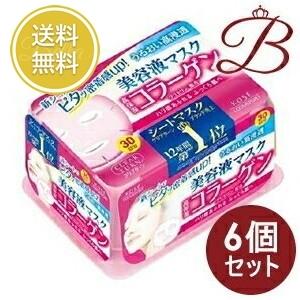 【×6個】コーセー クリアターン エッセンスマスク コラーゲン 30枚入