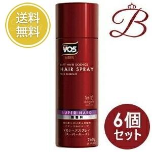 【×6個】サンスター VO5 フォーメン ヘアスプレイ スーパーハード 無香料 260g