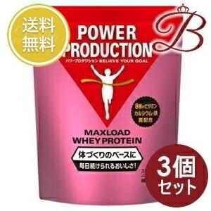【×3個】グリコ パワープロダクション マックスロード ホエイ プロテイン ストロベリー味 3.5k...