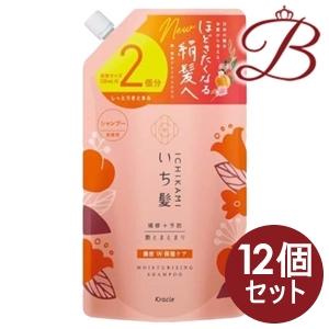 【×12個】クラシエ いち髪 濃密W保湿ケア シャンプー 詰替用 660ml