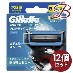 12個】ジレット プログライド エアー 電動タイプ カミソリ 替刃8個入