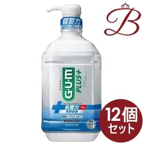 【×12個】サンスター ガム・プラス デンタルリンス 低刺激ノンアルコールタイプ 900ml｜bella-bella