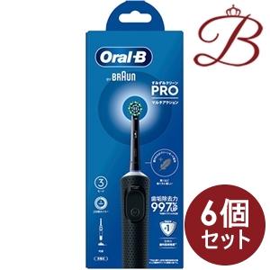 【×6個】ブラウン オーラルB　すみずみクリーンPRO D1034133-BK 電動歯ブラシ マルチ...