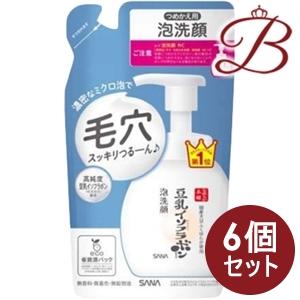 【×6個】サナ なめらか本舗 泡洗顔 NC つめかえ用 180mL