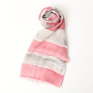 GUCCI（グッチ） レディース フラワー シルク スカーフ 黒 ピンク 花柄