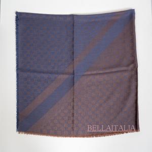 GUCCI（グッチ） レディース フラワー シルク スカーフ 黒 ピンク 花柄