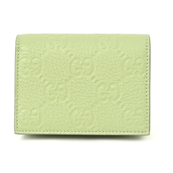 SALE グッチ GGエンブレム ミニウォレット グリーン