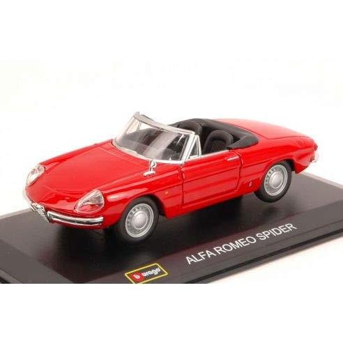 ブラーゴ ミニカー 1/32 アルファロメオ 1600 デュエット スパイダー 1966 (レッド)