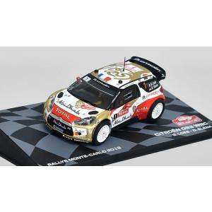 シトロエン ミニカー 1/43 CITROEN DS3 WRC Total Abu Dhabi モンテカルロ ラリー 優勝 2013｜bellamacchina